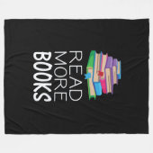 Books - Read More Books Fleecedecke (Vorderseite (Horizontal))