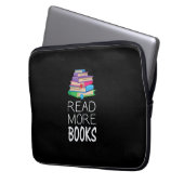Books - Read More Books Laptopschutzhülle (Vorderseite Links)