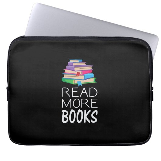 Books - Read More Books Laptopschutzhülle (Vorderseite)