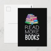 Books - Read More Books Postkarte (Vorne/Hinten)
