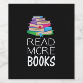 Books - Read More Books Weinetikett (Einzelnes Label)