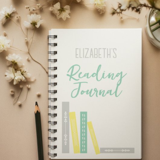 Books Reading Journal Notizblock