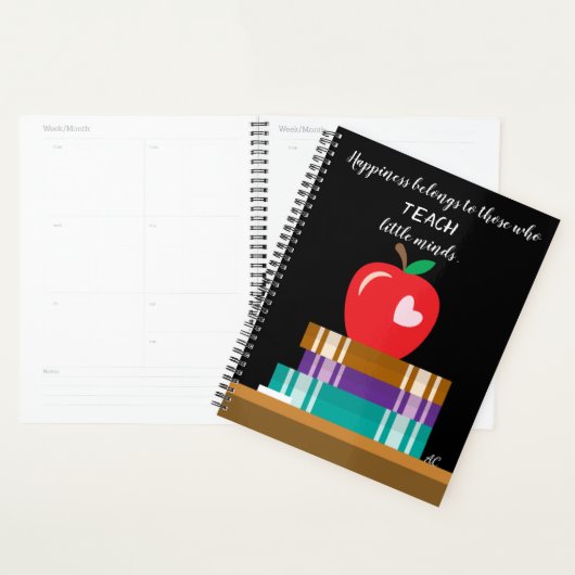 Books , Red Apple and Quote Teacher Planner Planer (Anzeige)
