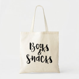 "Books & Snacks" Mehrwegtasche Tragetasche