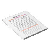 Books Tracker Planner Notepad Notizblock (angewinkelt)