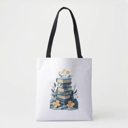 Books whit flowers - tote bag tasche (Vorderseite)