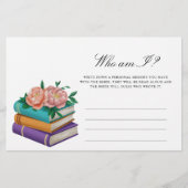 Books - Who am I bridal shower game Briefpapier (Vorderseite)