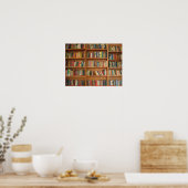Bookshelf background poster (Küche)