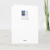 Bookshop Cat Grußkarte Dankeskarte (Rückseite)