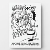 Bookshop Kunde frage Shopkeeper eine Frage Fotoplatte (Vorderseite)