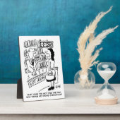 Bookshop Kunde frage Shopkeeper eine Frage Fotoplatte (Seite)