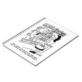 Bookshop Kunde frage Shopkeeper eine Frage Notizblock (Linke Seite)