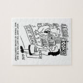 Bookshop Kunde frage Shopkeeper eine Frage Puzzle (Horizontal)