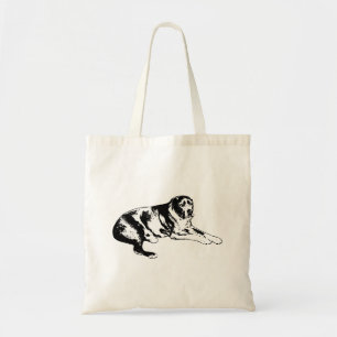 Bookshop Spaziergang mit eingeklebtem Pup Tragetasche