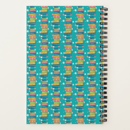 Bookstack und Blume Aquamarines SpiralNotebook kid Notizblock (Rückseite)