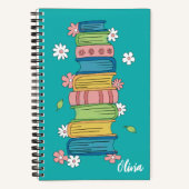 Bookstack und Blume Aquamarines SpiralNotebook kid Notizblock (Vorderseite)