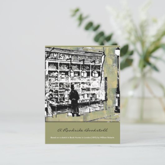Bookstall Postkarte (Stehend Vorderseite)