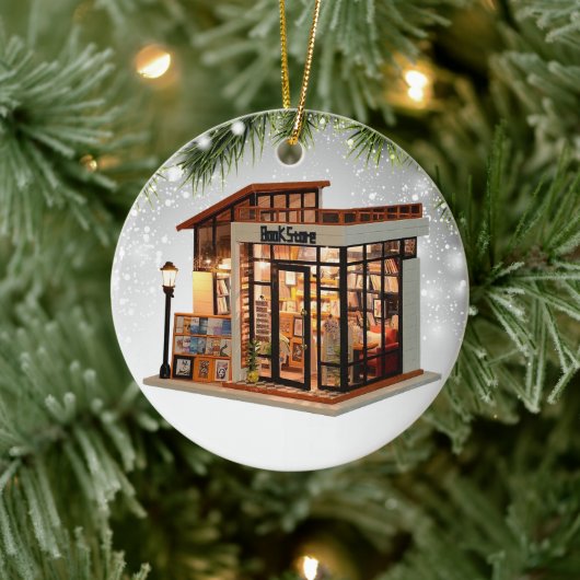 Bookstore Buchläden Buchläden Leserbücher Lover Bo Keramik Ornament (Baum)