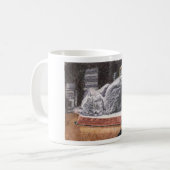 Bookstore Cat Kaffeetasse (Vorderseite Links)