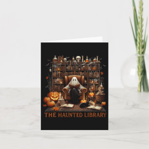 Bookstore Halloween Vintag Spooky Buchhandlung Spu Karte
