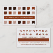 BOOKSTORE Kundenzufriedenheit (Mod-Quadrate) Treuekarte (Vorne/Hinten)