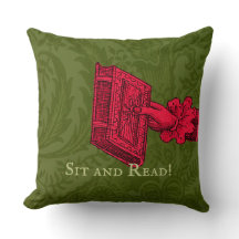 Bookstore, library, reading nook Green