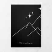  BookTok Romantacy Wedding Invite - Scorpio/Gemini Dreifach Gefaltete Einladung (Cover)