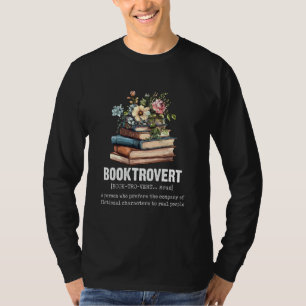 BookTrovert Book Lover Reading Nerd Definition c T-Shirt