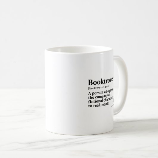Booktrovert Coffee Mug Kaffeetasse (VorderseiteRechts)
