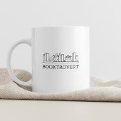 Booktrovert Minimal Typografie Moderne Funny Quot Kaffeetasse
