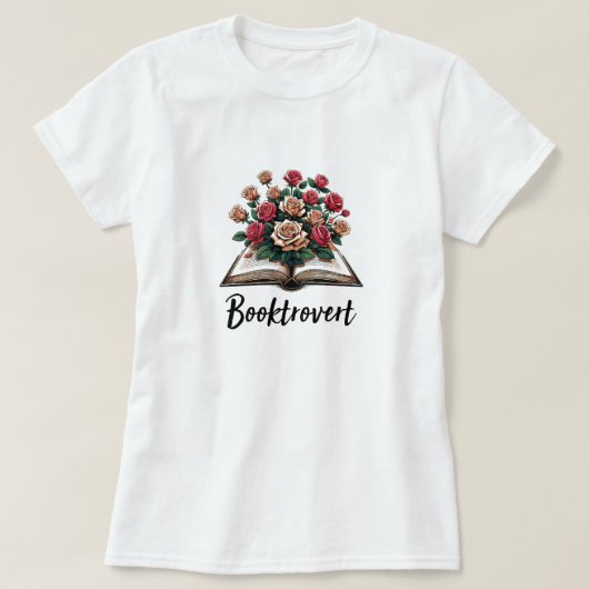 Booktrovert-Wildblumen T-Shirt (Design vorne)