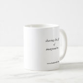 Bookwallah Logo, das Geschenk teilend Kaffeetasse (VorderseiteRechts)