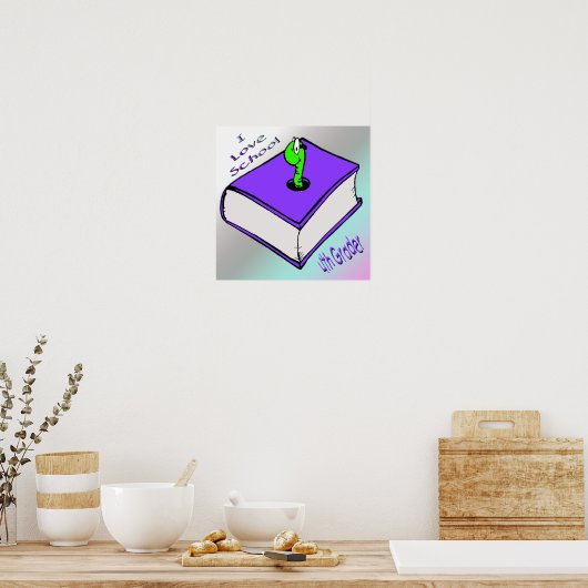 Bookworm 4. Grader Poster (Küche)