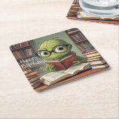 Bookworm Birthday Rechteckiger Pappuntersetzer (angewinkelt)