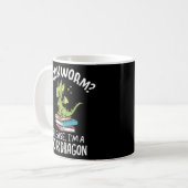 Bookworm Bitte ich bin Buchdrache - Buch Kaffeetasse (Vorderseite Links)