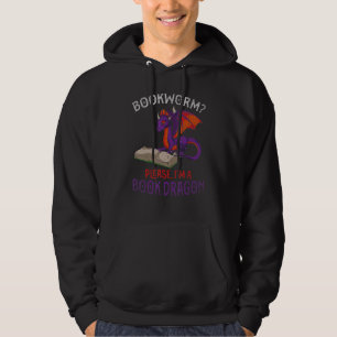 Bookworm Bitte im Buch Drachenbuch lesen Hoodie