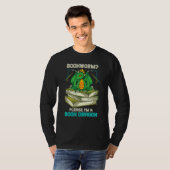 Bookworm Bitte im Buch Dragon Librarian Readier T-Shirt (Vorne ganz)