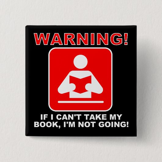 Bookworm Book Lover Funny Button Abzeichen Button (Vorderseite)