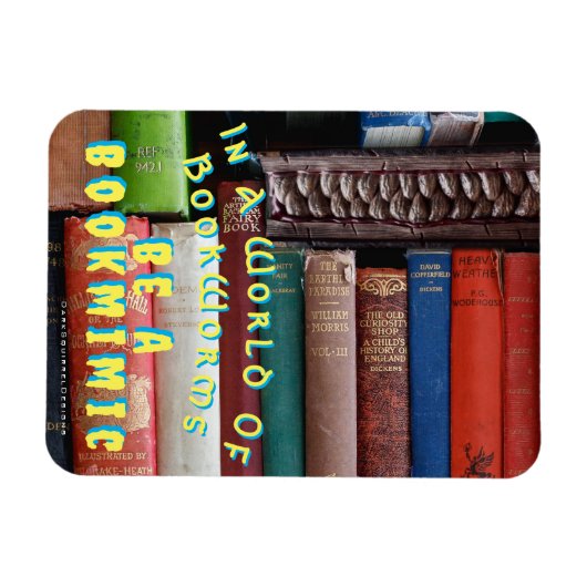 Bookworm Bookmimic Magnet (Horizontal)