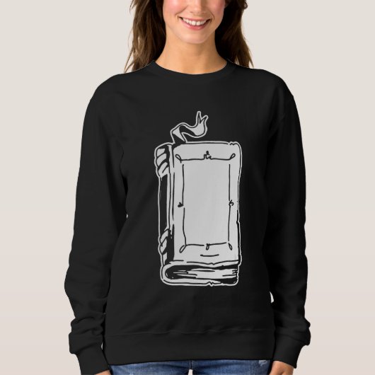 Bookworm Books Bibliophile Librarian Literature B Sweatshirt (Vorderseite)