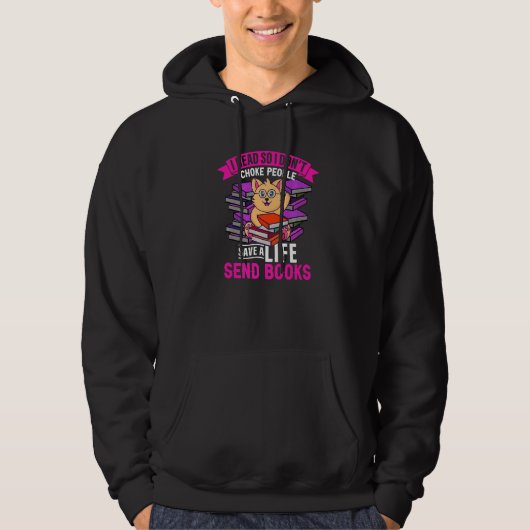 Bookworm Buchungsanzeige Leseprogramm Text 2 Hoodie (Vorderseite)