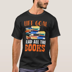 Bookworm Buchungsanzeige Leseprogramm Textentwurf T-Shirt