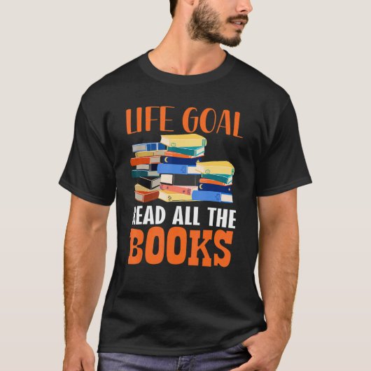 Bookworm Buchungsanzeige Leseprogramm Textentwurf  T-Shirt (Vorderseite)