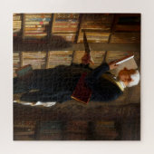 Bookworm Carl Spitzweg Art Puzzle (Horizontal)
