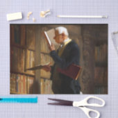 Bookworm Carl Spitzweg Art Seidenpapier (Handwerk)