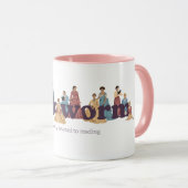 Bookworm Classic Female Authors Tasse (VorderseiteRechts)