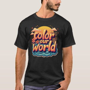 Bookworm Color Our World Summer Reading T-Shirt