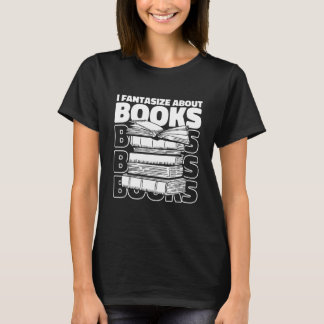 Bookworm Cute Books Novel Library Bibliophile Boo T-Shirt