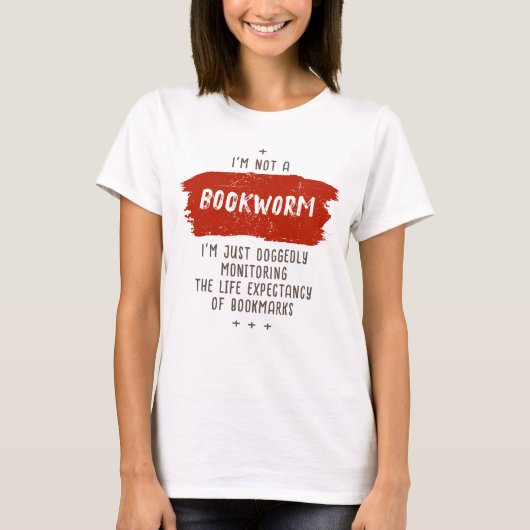Bookworm Definition Funny T-Shirt (Vorderseite)