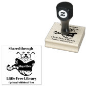 Bookworm Design Holz Briefmarke Gummistempel (Stempel)
